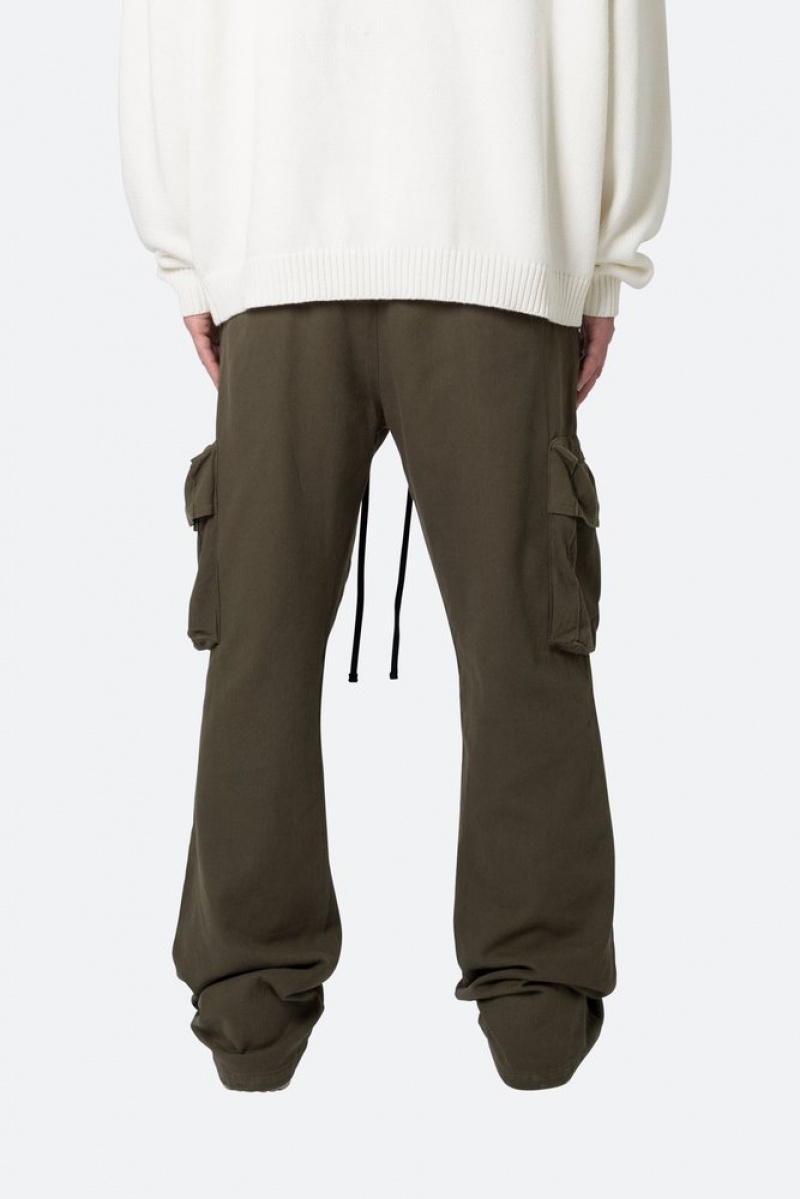 Cargos Mnml Drawcord Flare Cargo Pants Vert Olive  | FOX-6325735