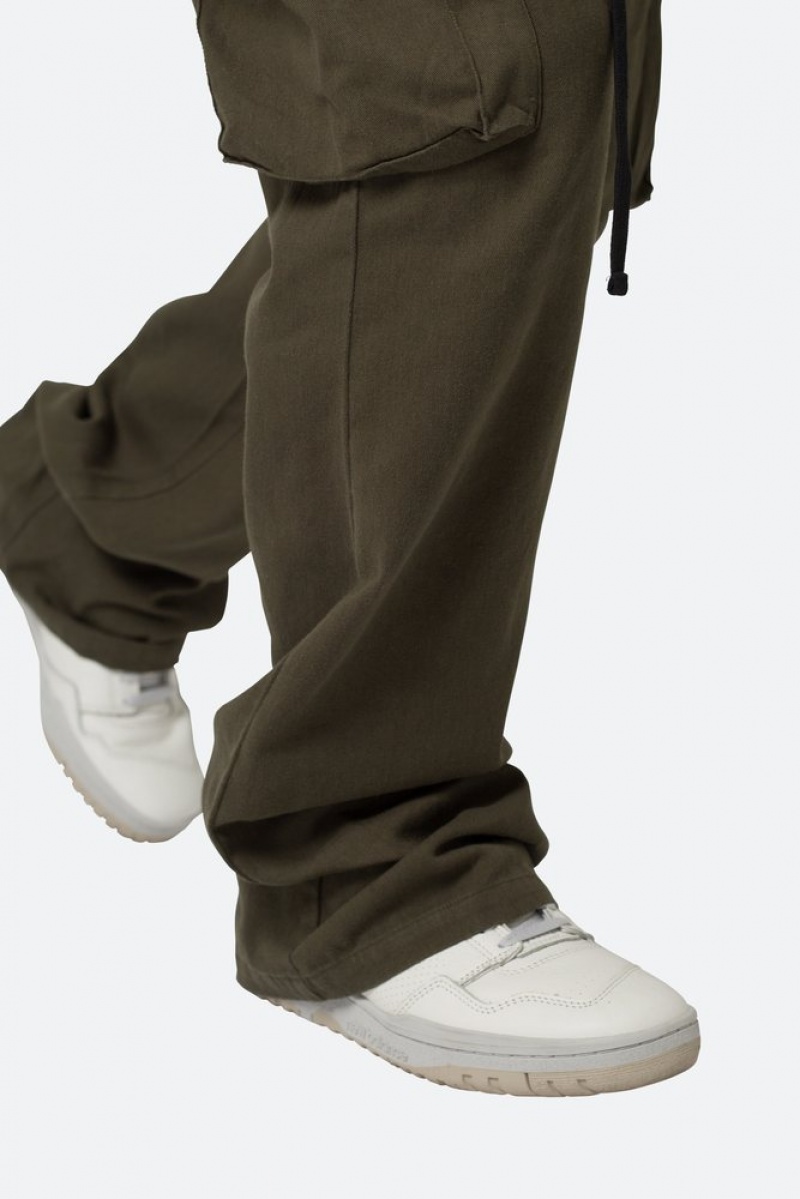 Cargos Mnml Drawcord Flare Cargo Pants Vert Olive  | FOX-6325735