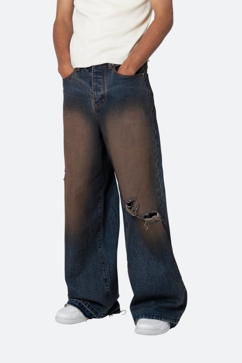 Baggy Denim Mnml Baggy Rave Denim Rust  | FJC-3178259