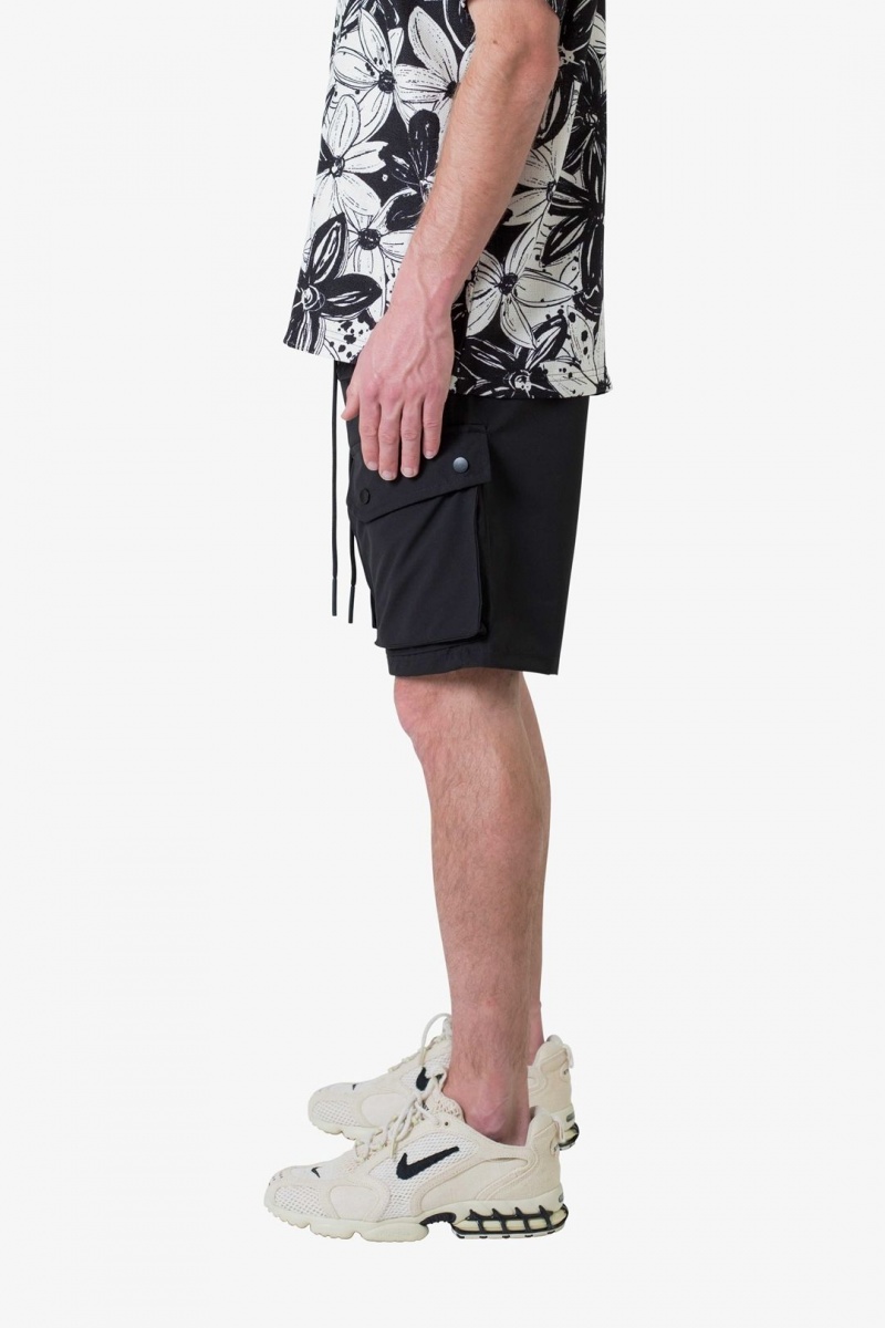 Short Mnml Triple Pocket Cargo Shorts Noir  | IOJ-8594936