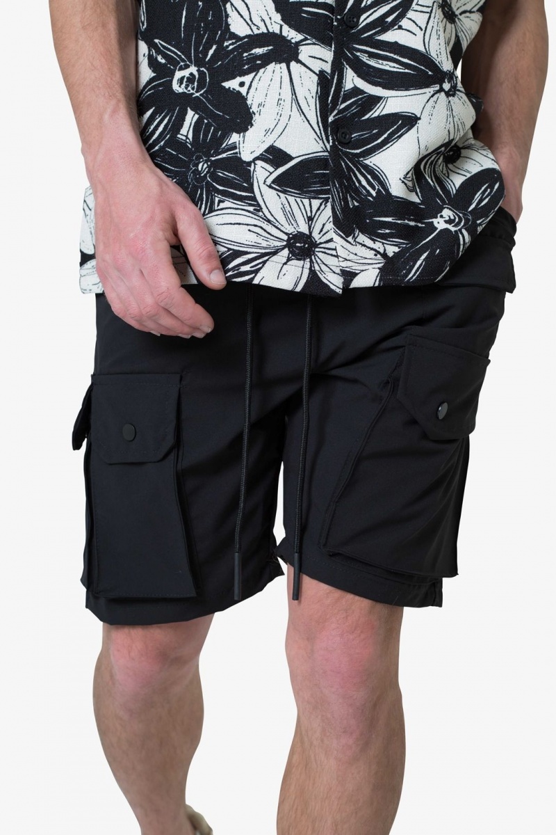 Short Mnml Triple Pocket Cargo Shorts Noir  | IOJ-8594936