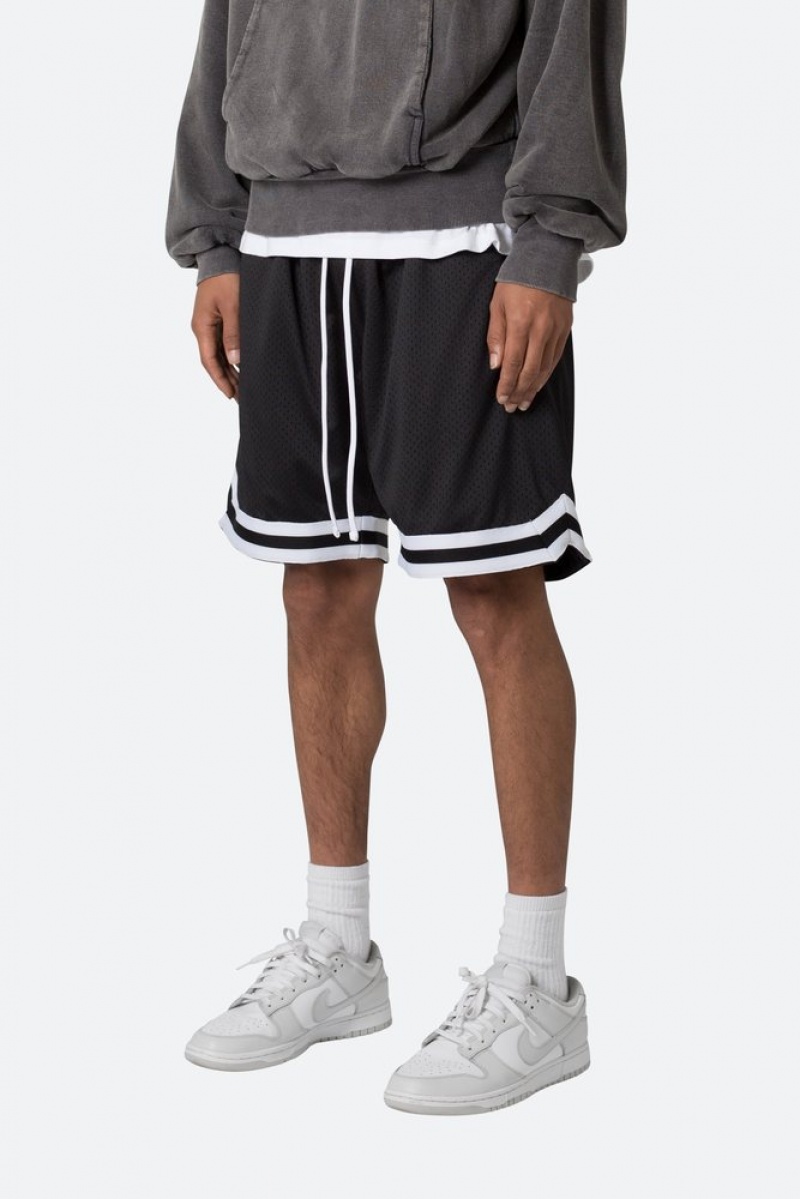 Short Mnml Basic Basketball Shorts Black/White Homme | LMA-6374759