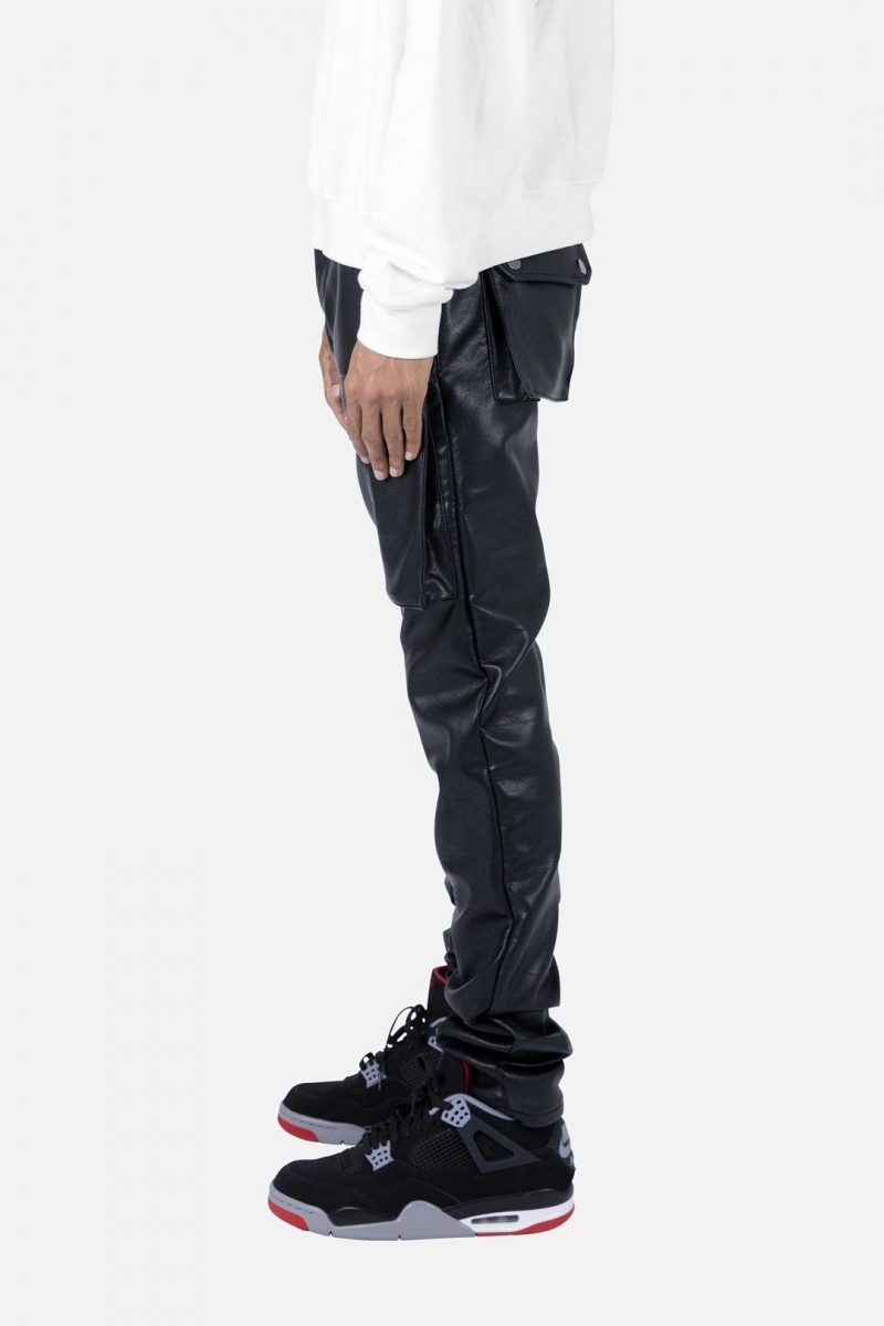 Cargos Mnml Cuir Snap Cargo Pants Noir Homme | HOZ-4244312