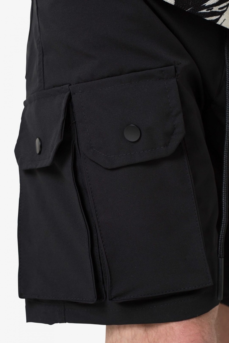 Short Mnml Triple Pocket Cargo Shorts Noir  | IOJ-8594936