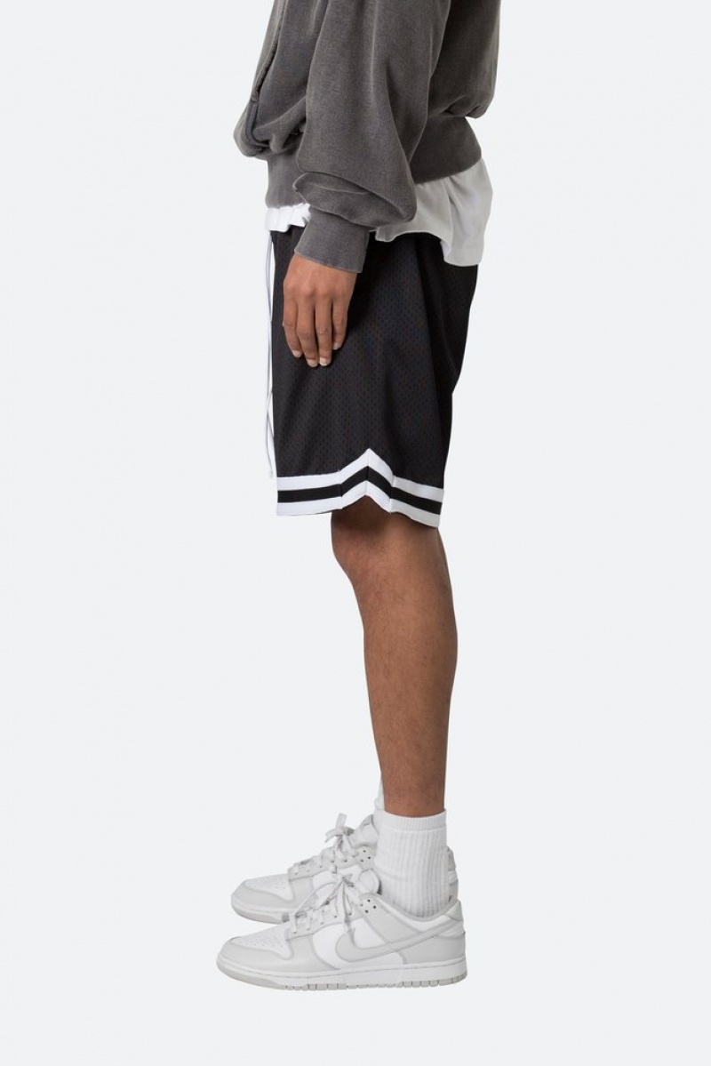 Short Mnml Basic Basketball Shorts Black/White Homme | LMA-6374759