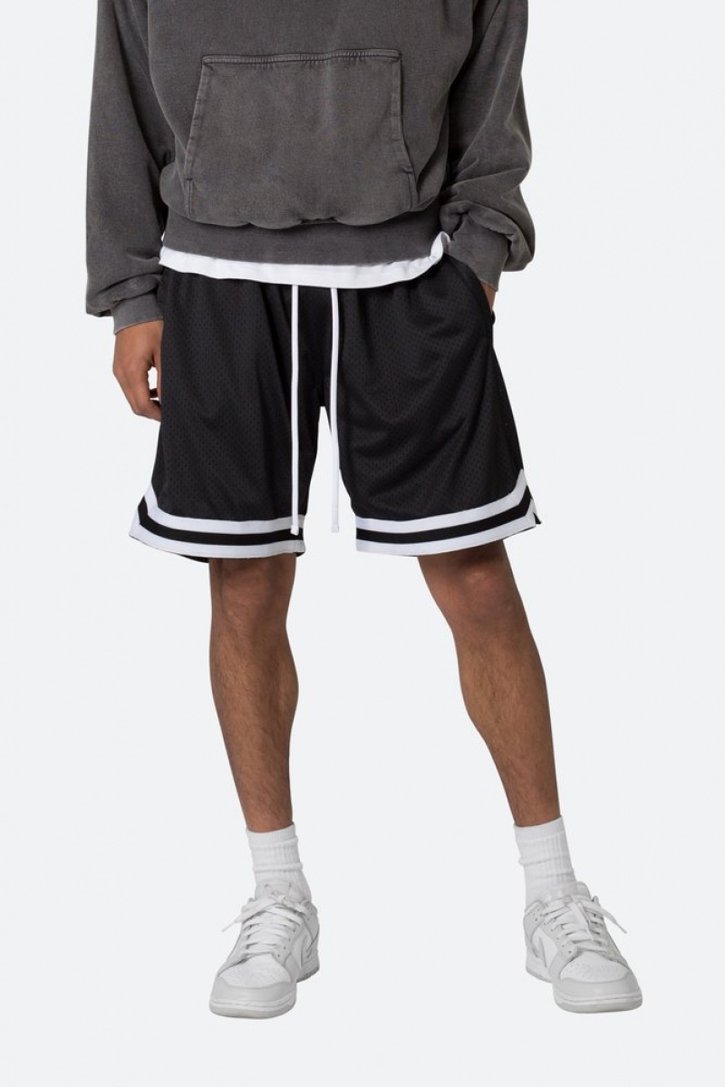 Short Mnml Basic Basketball Shorts Black/White Homme | LMA-6374759