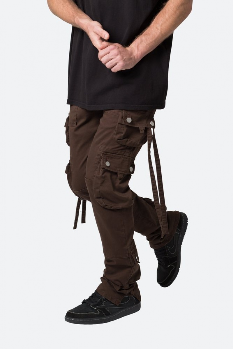 Straight Denim Mnml D152 Cargo Pants Chocolat  | QHL-5025703