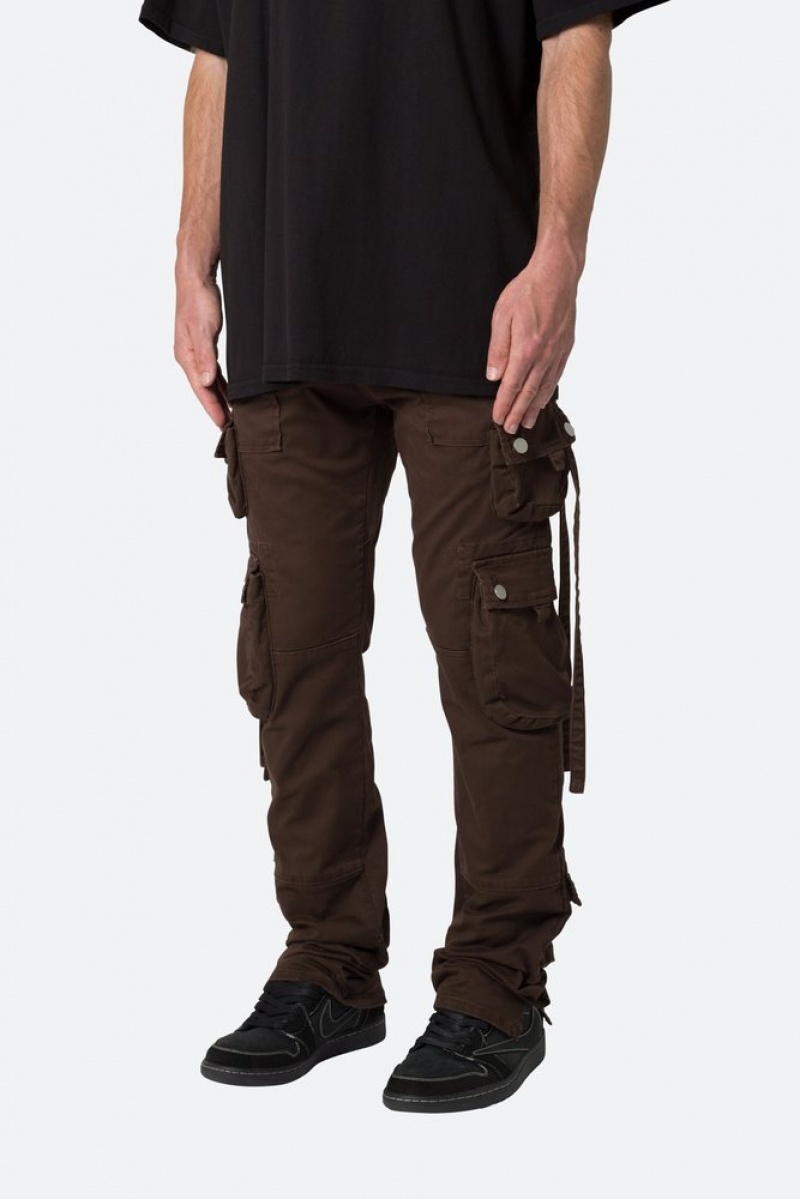 Straight Denim Mnml D152 Cargo Pants Chocolat  | QHL-5025703