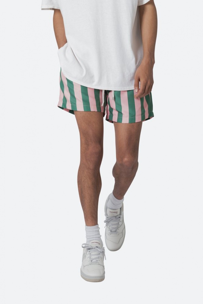 Short Mnml St. Tropez Swim Shorts Pink/Green  | ZYJ-8065796