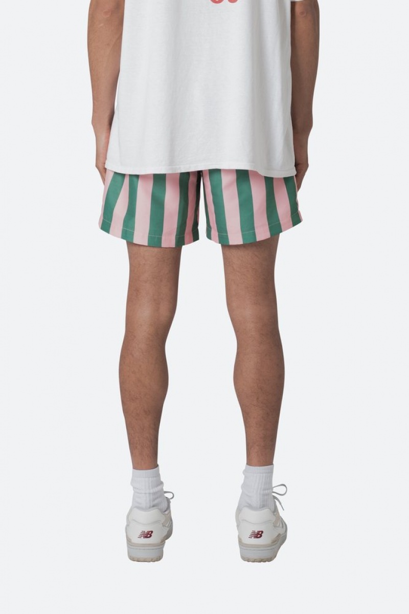 Short Mnml St. Tropez Swim Shorts Pink/Green  | ZYJ-8065796