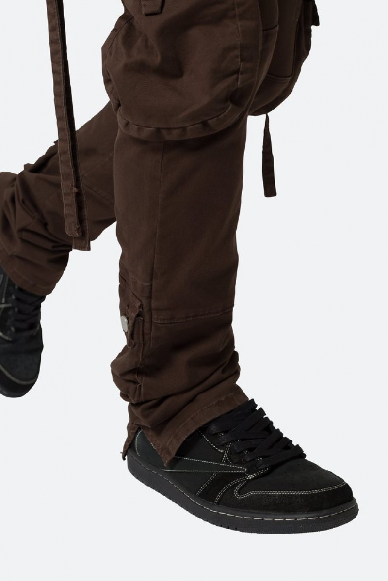 Straight Denim Mnml D152 Cargo Pants Chocolat  | QHL-5025703