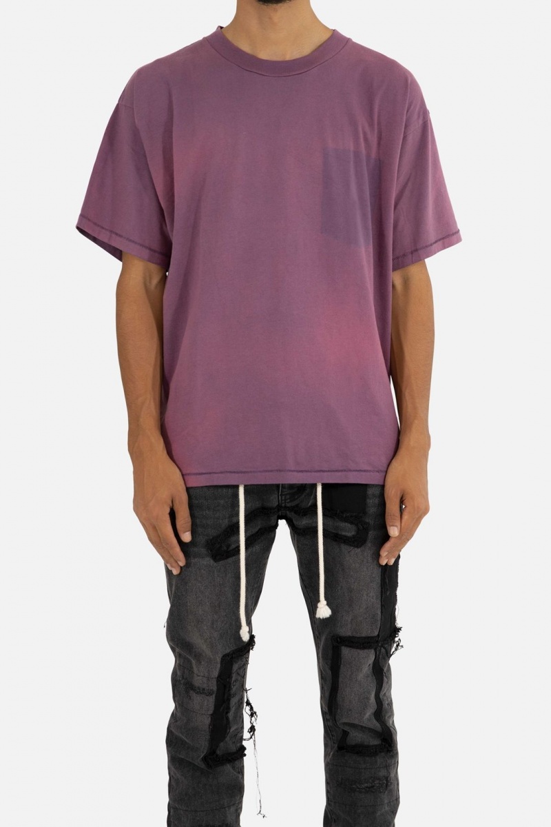 Debardeur Mnml Missing Pocket Tee Violette Homme | RNQ-0963066