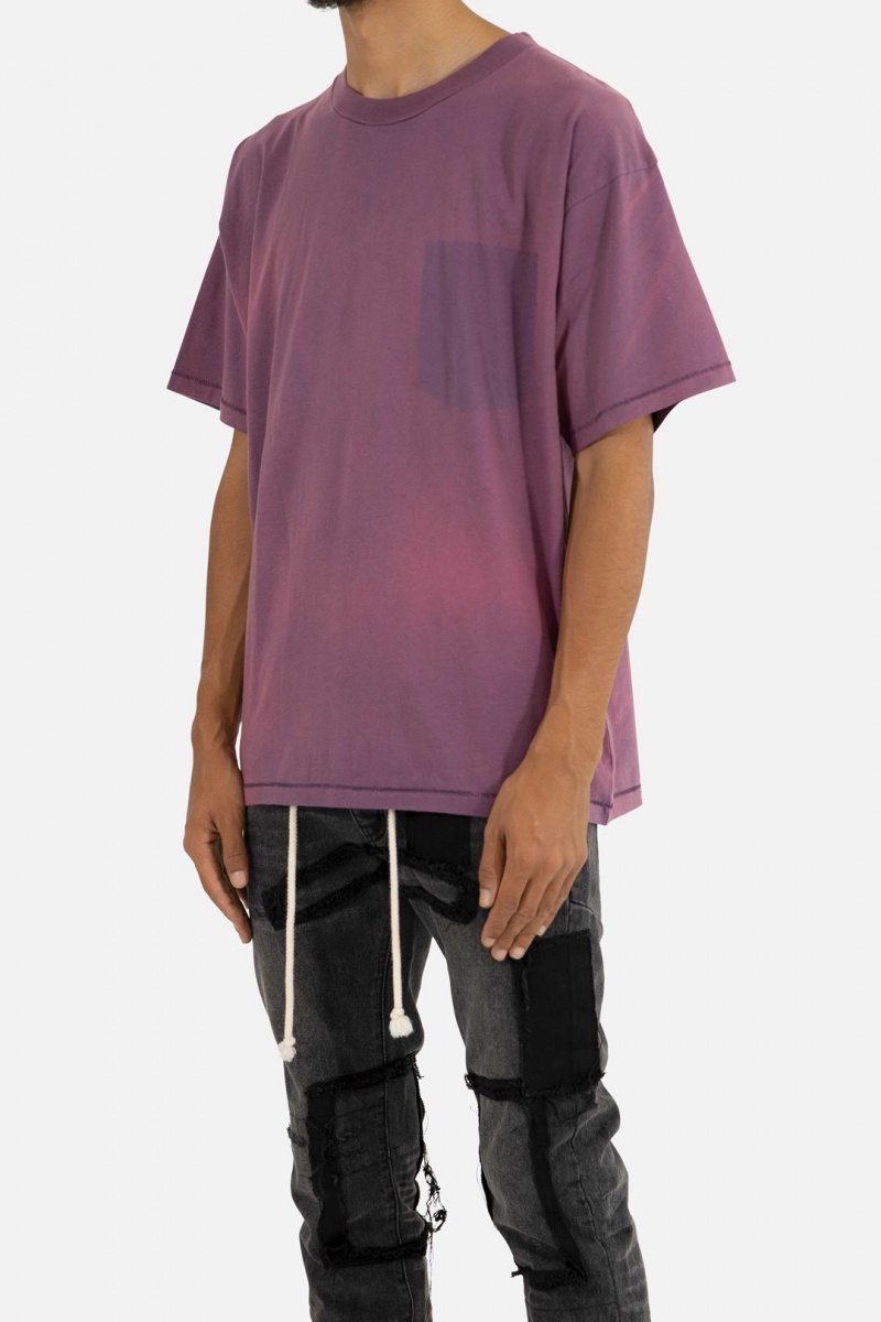 Debardeur Mnml Missing Pocket Tee Violette Homme | RNQ-0963066