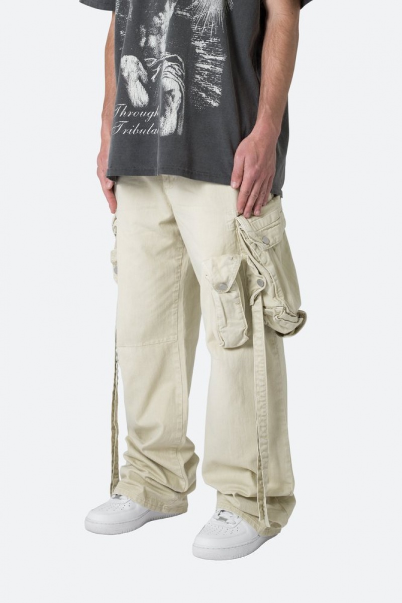 Cargos Mnml Strapped Multi Cargo Pants Kaki  | NHM-4194171