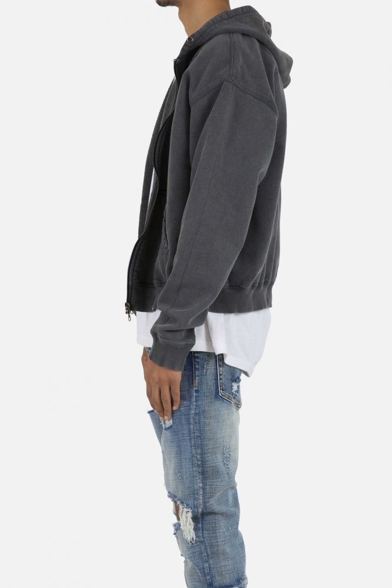 Sweats Mnml Basic Zip Up Hoodie Noir Homme | WIM-5128539