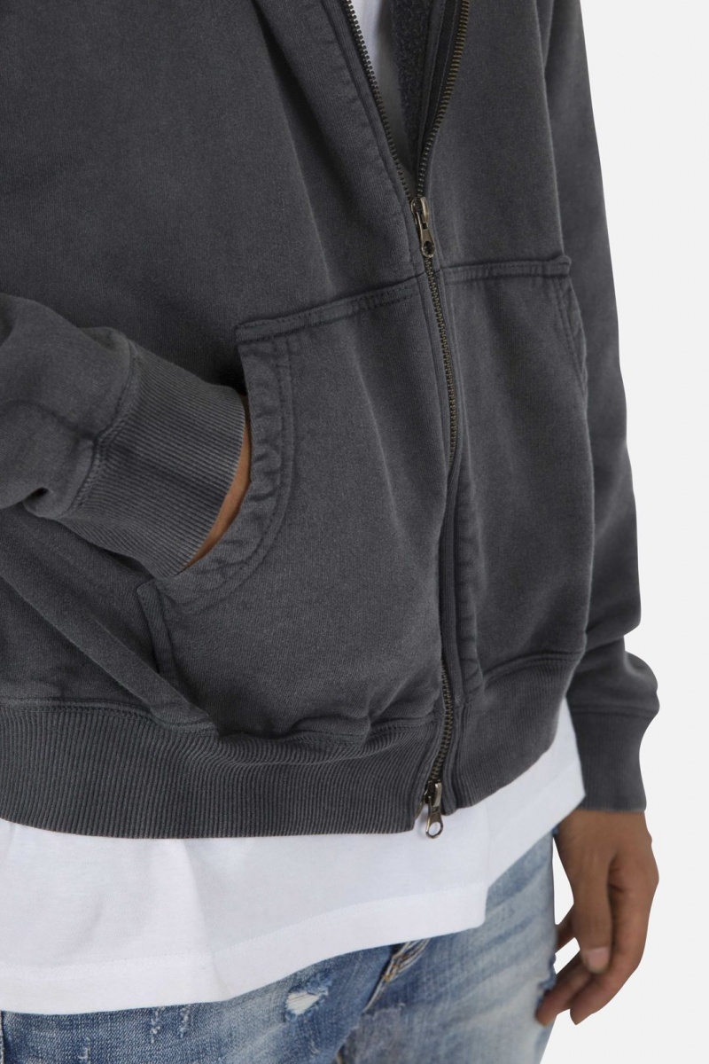 Sweats Mnml Basic Zip Up Hoodie Noir Homme | WIM-5128539