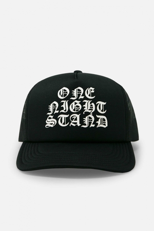 Chapeaux Mnml One Night Stand Trucker Cap Noir  | OED-8428076