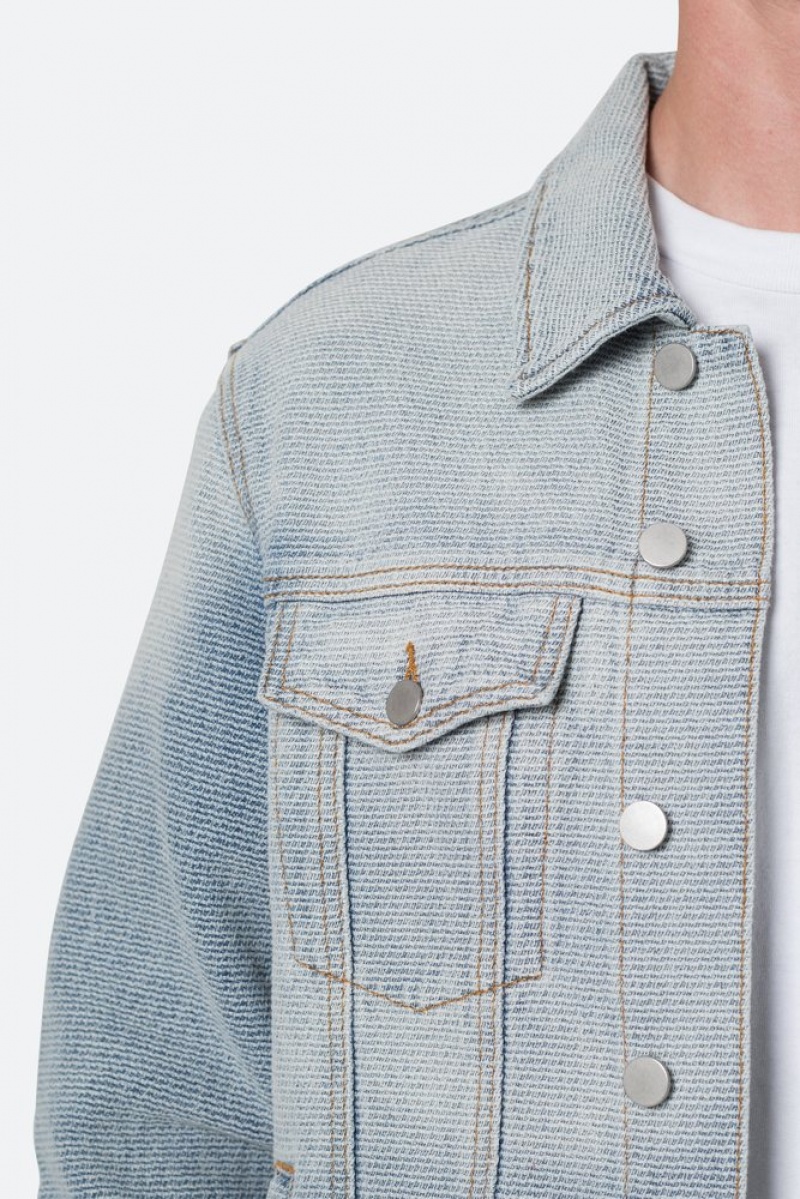 Vestes Mnml Trucker Denim Jacket Bleu  | HYL-4236401