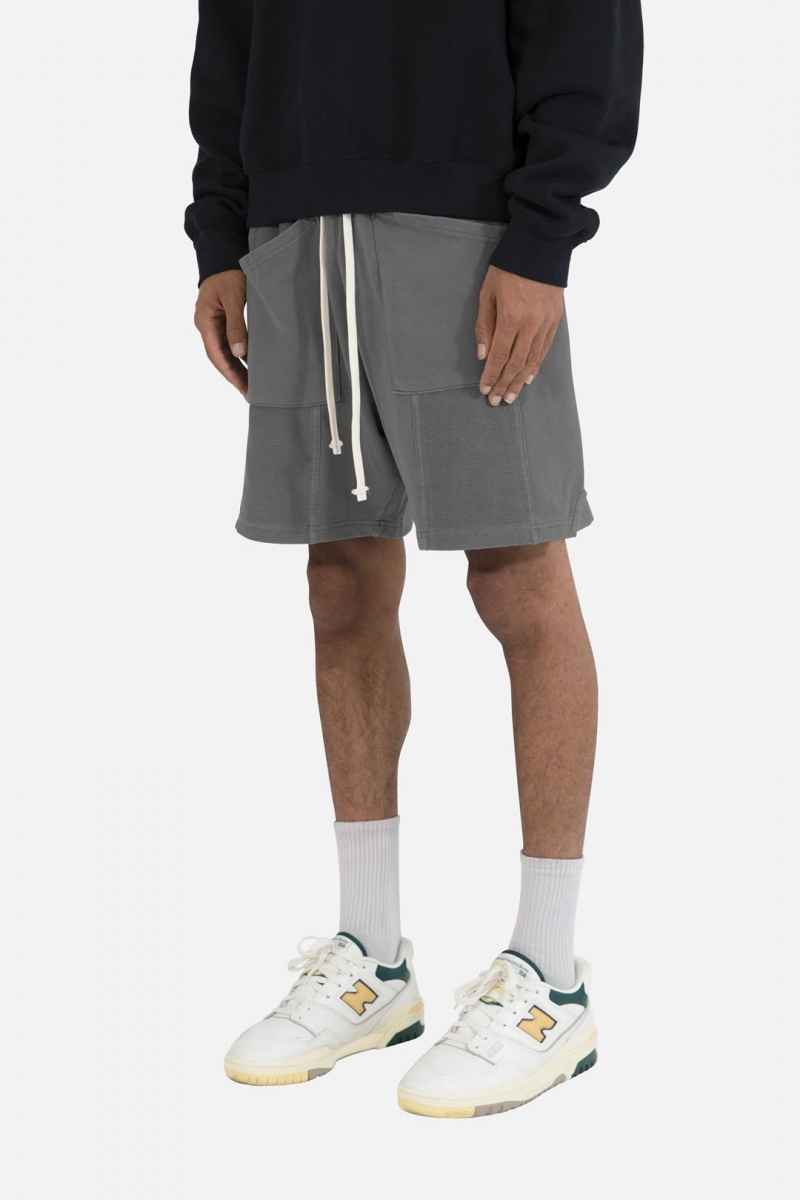 Short Mnml Terry Paneled Shorts Noir Homme | CQE-0027692