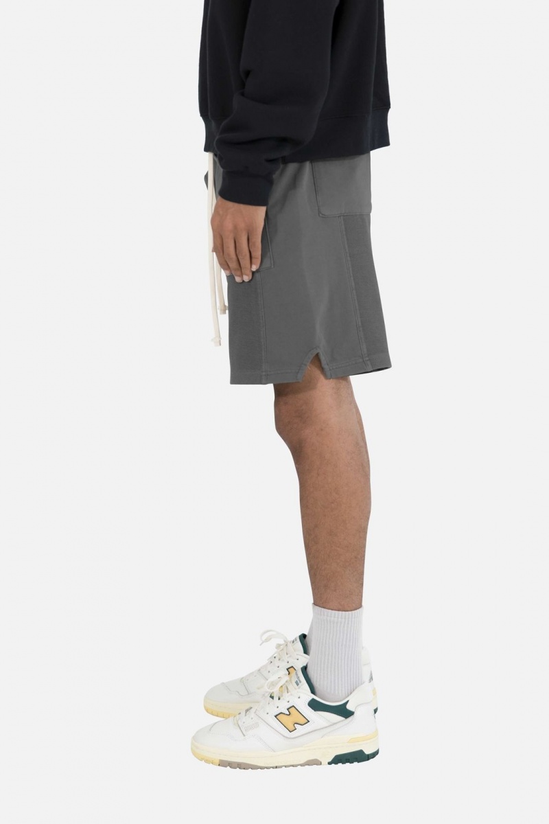 Short Mnml Terry Paneled Shorts Noir Homme | CQE-0027692