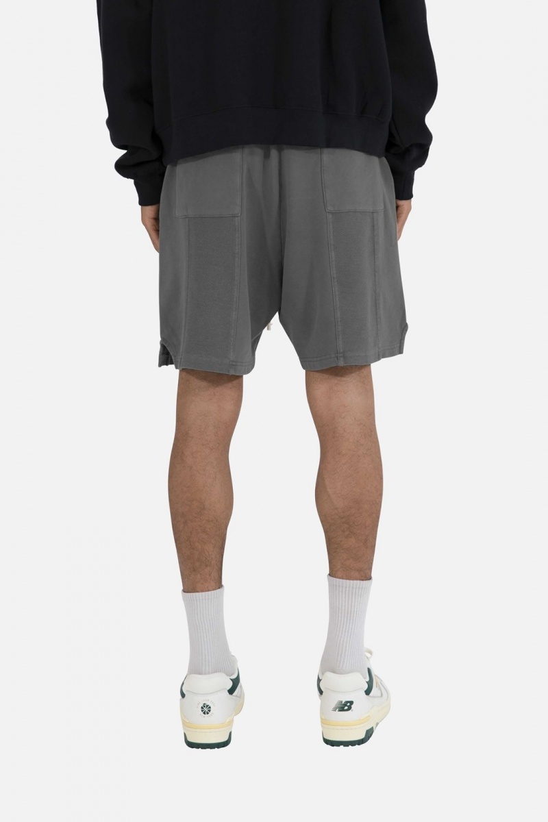 Short Mnml Terry Paneled Shorts Noir Homme | CQE-0027692