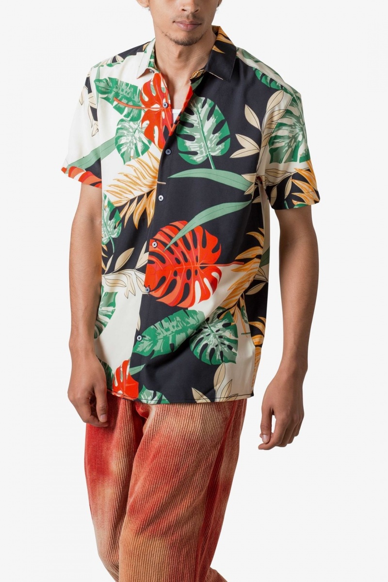 Chemises Mnml S/S Button Up Shirt Tropical Print  | NQP-7022933