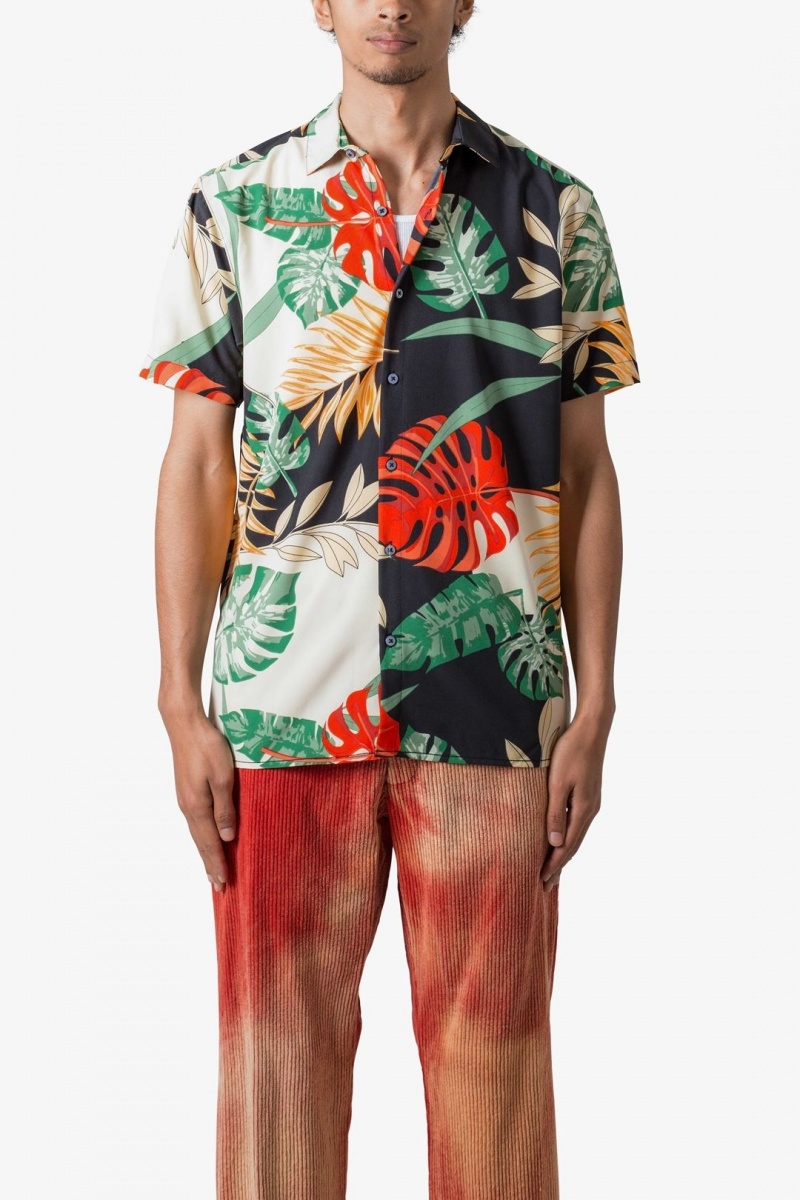 Chemises Mnml S/S Button Up Shirt Tropical Print  | NQP-7022933