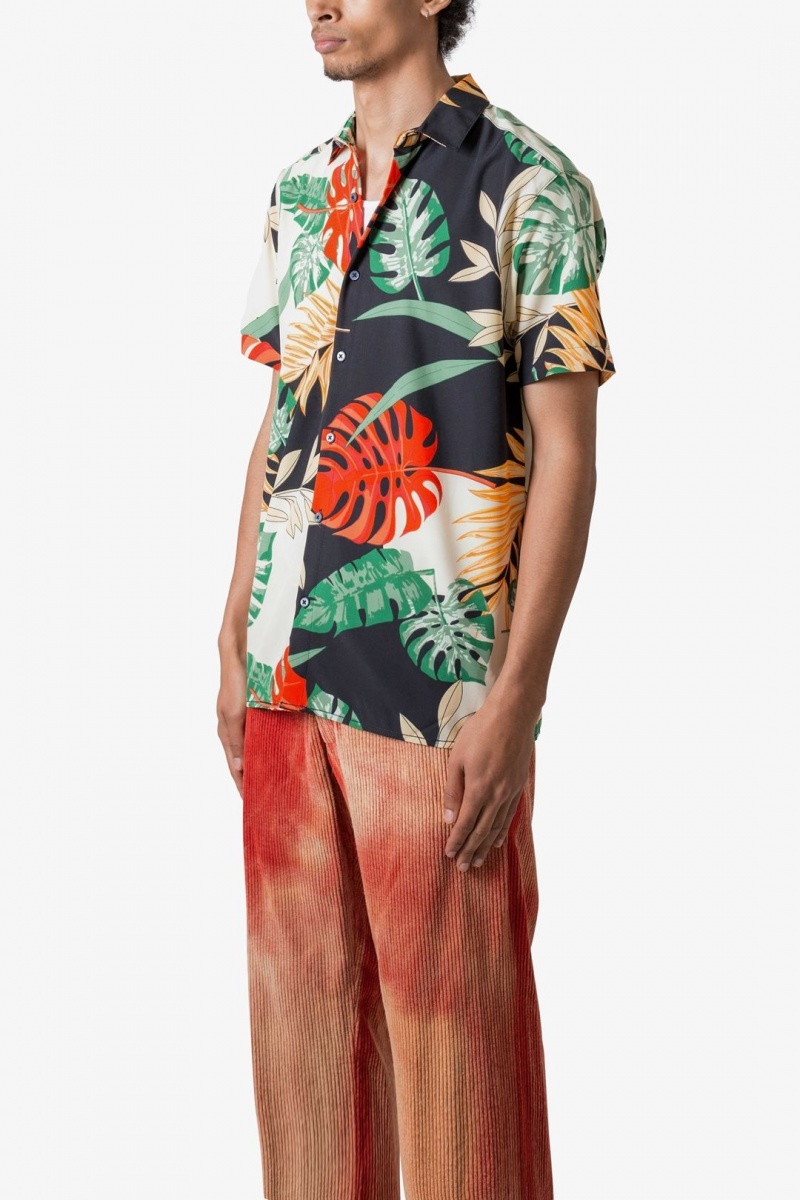 Chemises Mnml S/S Button Up Shirt Tropical Print  | NQP-7022933