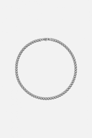 Bijoux Mnml A6 Corta Cuban Chain Argent Homme | XZV-0601796