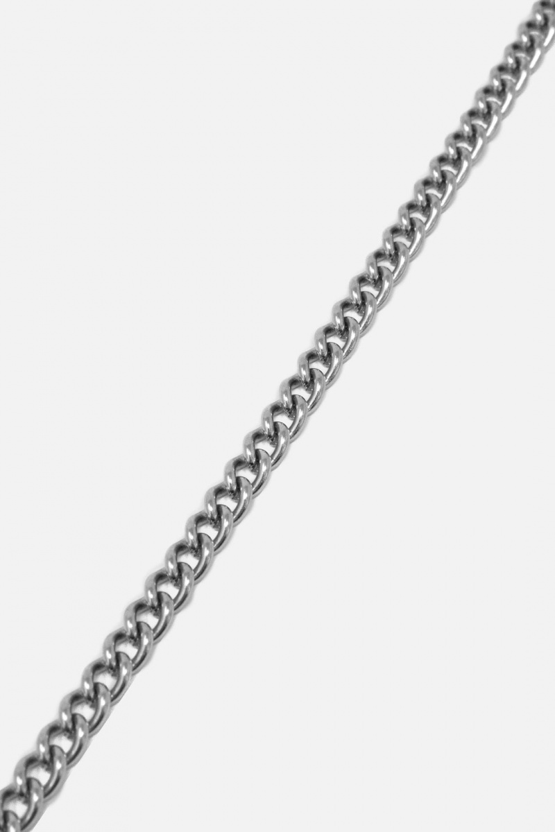 Bijoux Mnml A6 Corta Cuban Chain Argent Homme | XZV-0601796