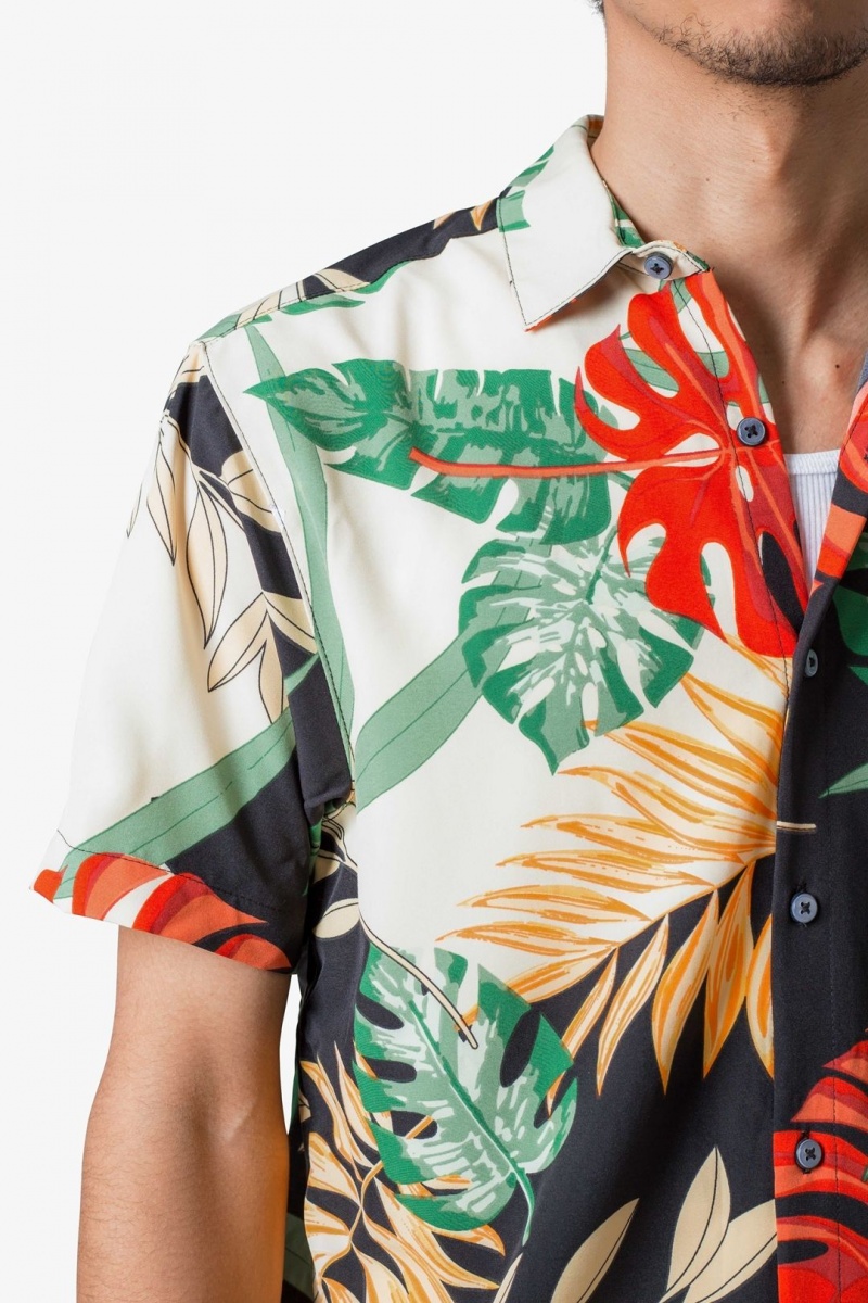 Chemises Mnml S/S Button Up Shirt Tropical Print  | NQP-7022933