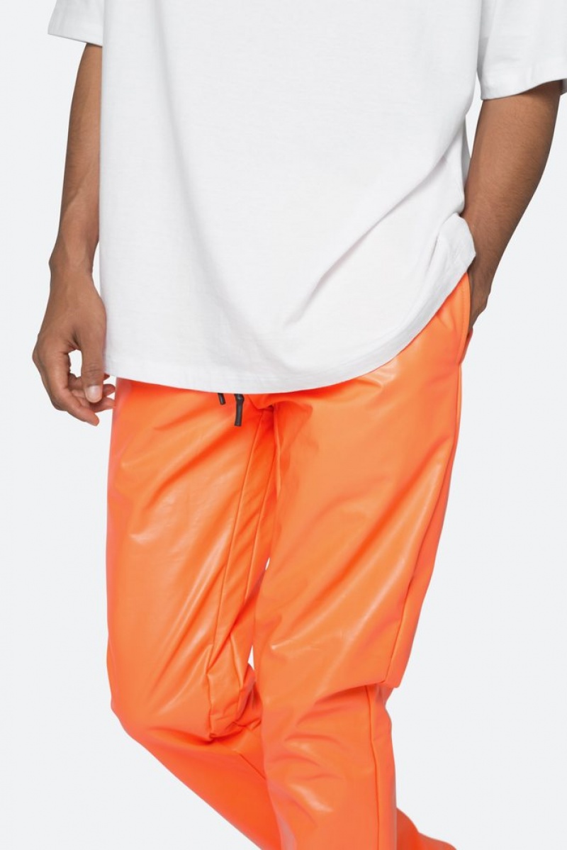 Pantalon Survêtement Mnml Coated Mince Flare Sweatpants Orange  | LQS-1091423