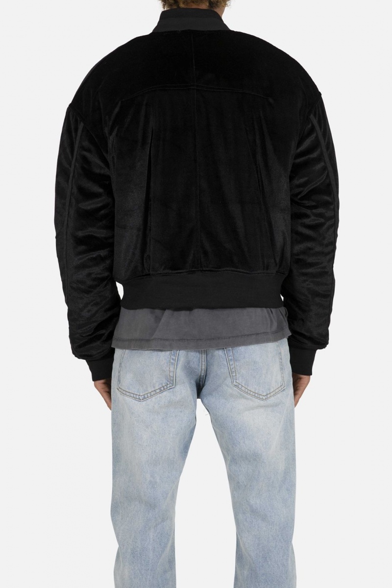 Vestes Mnml Velour Bomber Jacket Noir Homme | LPT-1183372