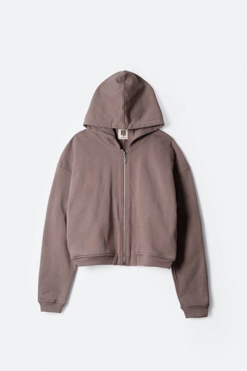 Hoodies Mnml The Perfect Zip Up Hoodie Grace Gray  | UGL-1060640