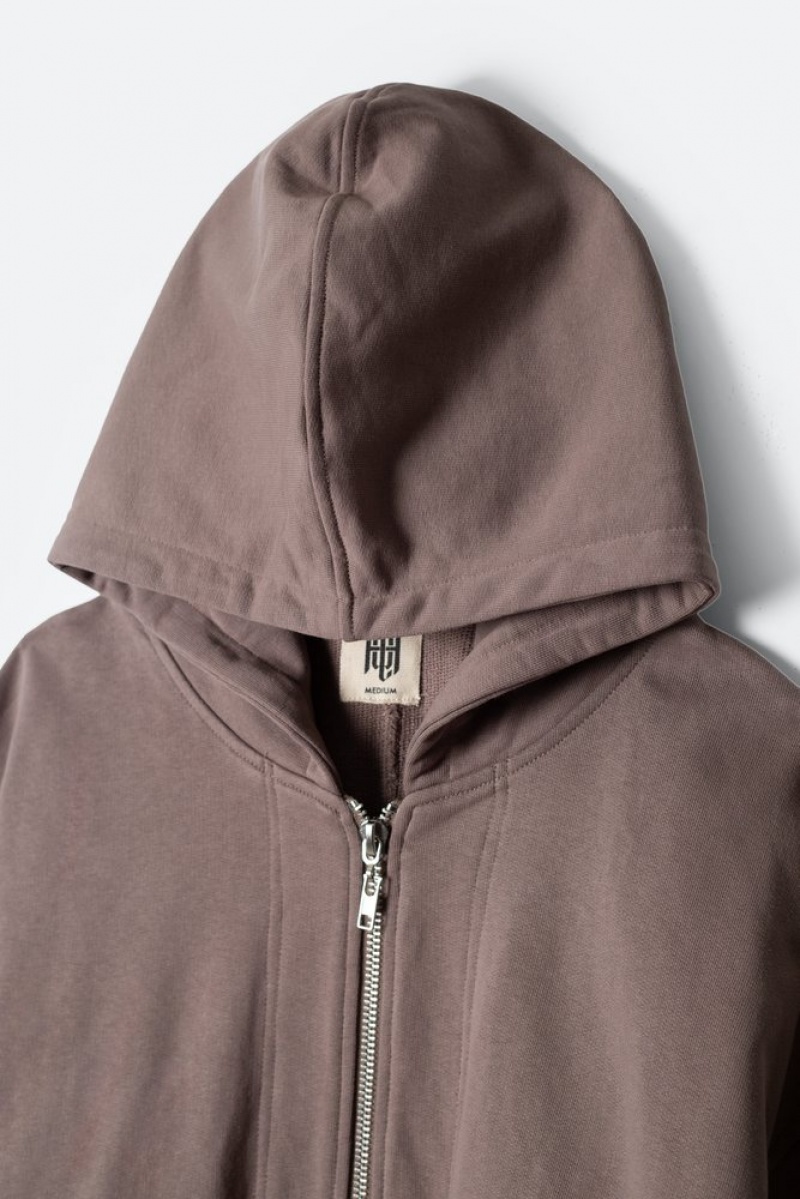 Hoodies Mnml The Perfect Zip Up Hoodie Grace Gray  | UGL-1060640