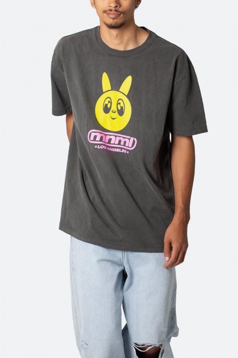 Tees Mnml MNML Bunny Tee Noir  | UNV-1937348